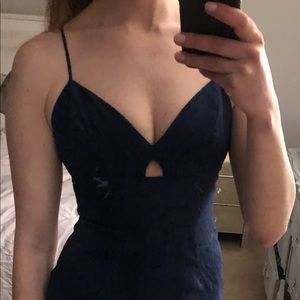 BCBG blue navy dress 4 formal wedding guest